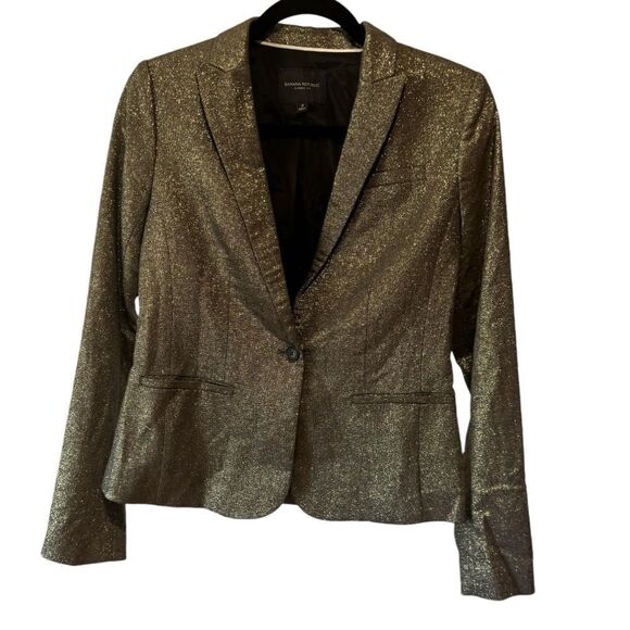 Banana Republic Gold CLASSIC FIT METALLIC BLAZER - Picture 4 of 10